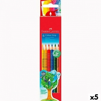 Lápices de Colores Acuarelables Faber-Castell Multicolor (5 Unidades)